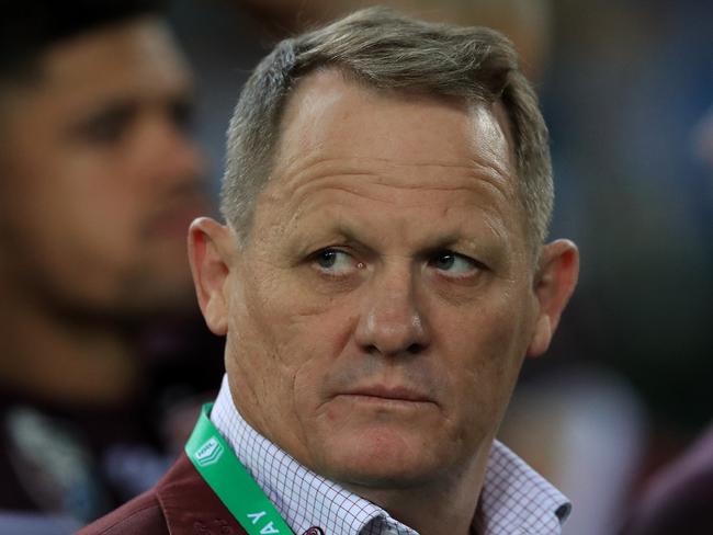 A shattered Coach Kevin Walters after losing the State of Origin game 3 and decider between NSW and Queensland at ANZ Stadium in Sydney. Pics Adam Head