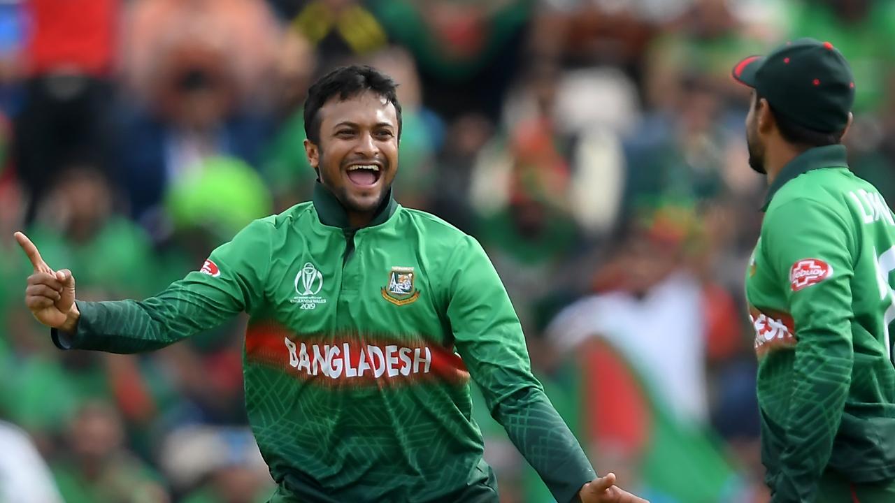 It was all smiles for Bangladesh as they kept their finals chances alive. Photo: Alex Davidson/Getty Images.