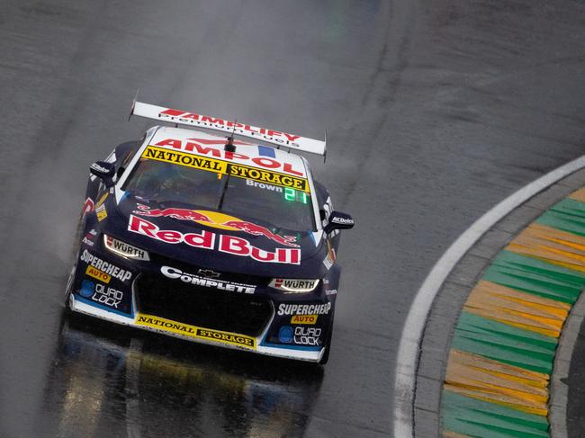 MELBOURNE, AUSTRALIA - MARCH 16: (EDITORS NOTE: A circular polarising filter was used for this image) 1at Albert Park on March 16, 2025 in Melbourne, Australia. (Photo by Daniel Kalisz/Getty Images)