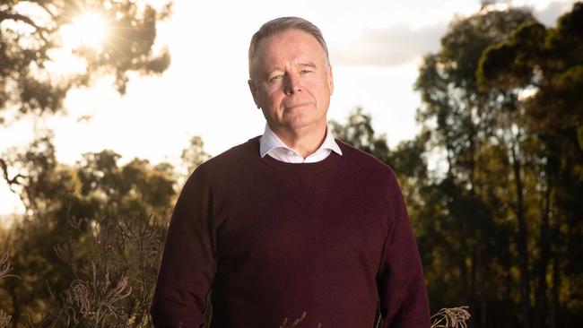 Labor MP Joel Fitzgibbon in Kitchener, in his NSW Hunter Valley electorate yesterday. Picture: Renee Nowytarger