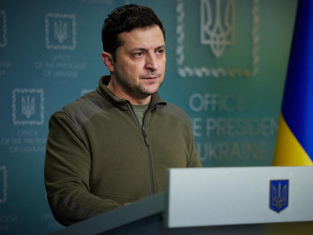 ‘Target number one.’ Ukrainian President Volodymyr Zelensky. Picture: AFP