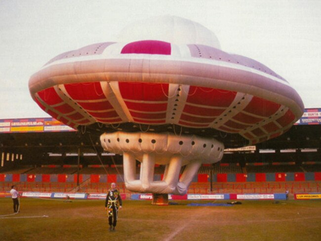 The ‘UFO’ on the ground.