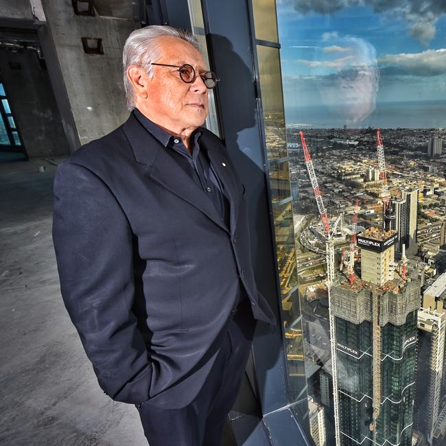 Eureka Building architect Karl Fender on level 85. Picture: Tony Gough