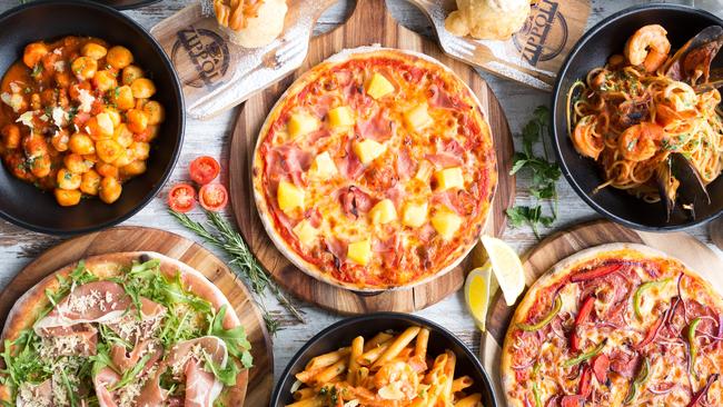 Pizzas and pasta galore at Zippoli Cafe and Dessert Bar. Picture: Rein Photography