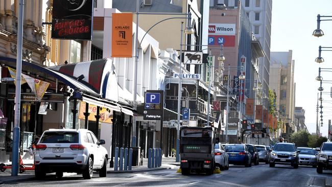 There are fears Adelaide’s West End will become a “ghost town after dark”. Picture: Tricia Watkinson