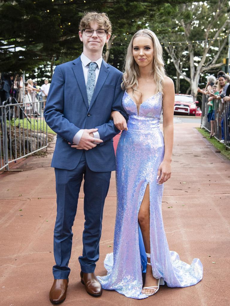 Matthew Druce and partner Shayna Johnson at St Mary's College formal at Picnic Point, Friday, March 24, 2023. Picture: Kevin Farmer