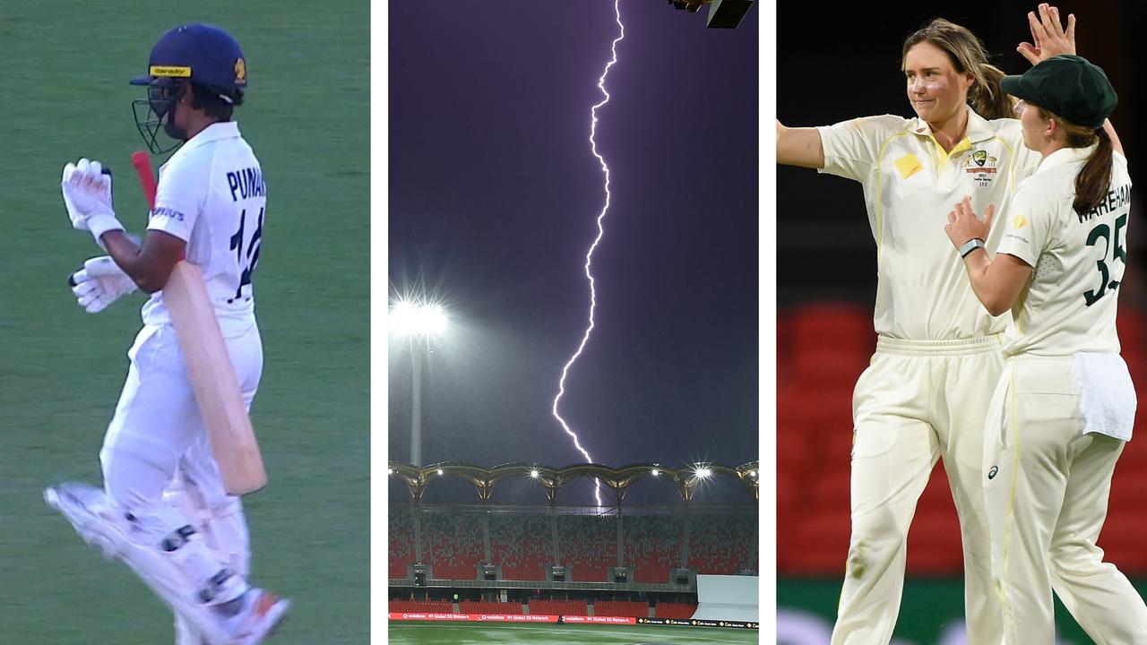 Lightning strikes Aussie fightback after Mandhana ton