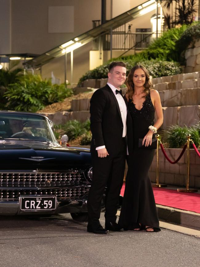 Matthew McGeorge and Amy Orchard. Hillcrest Christian College 2020 school formal. Photo: Supplied