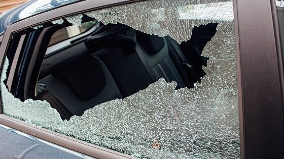 Broken car window. Picture: File image