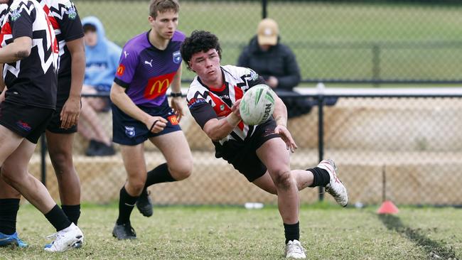 Mitchell Brophy in action for Erindale College. Picture: Richard Dobson