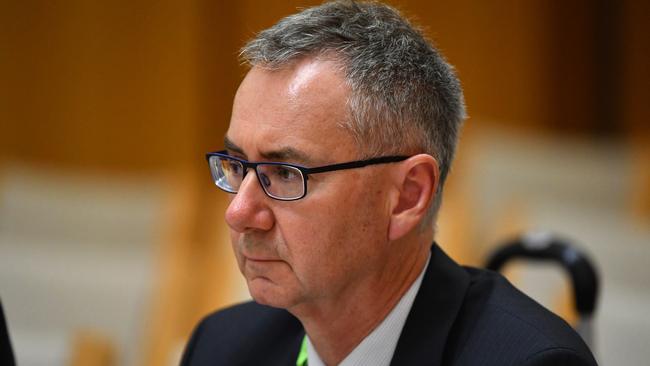 Australian Prudential Regulation Authority (APRA) Deputy Chair John Lonsdale at the House Economics Committee hearing at Parliament House in Canberra, Monday, December 2, 2019. (AAP Image/Mick Tsikas) NO ARCHIVING