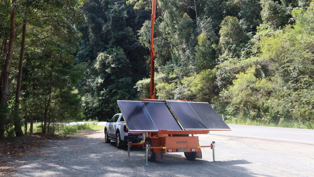 The NSW government will roll out four mobile towers, known as COWs, during emergencies from this summer. Picture: Supplied.