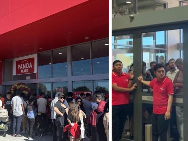 Panda Mart has caused chaos on its opening weekend.