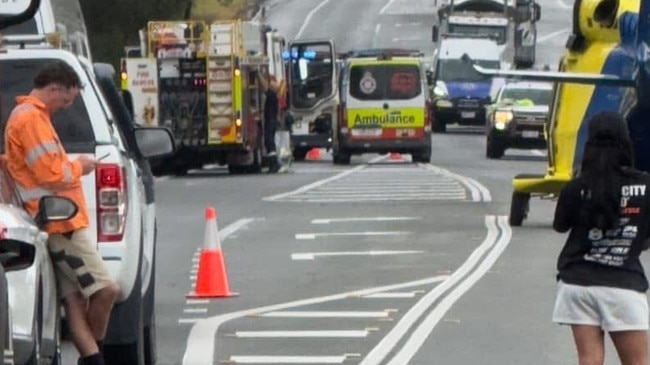 Authorities calling for public help in their investigations into a freak Bruce Highway incident at Glenwood in which a rock was thrown through a car window, leaving its driver fighting for life.