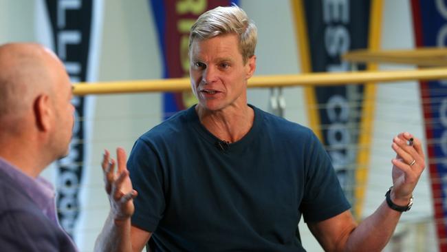 Nick Riewoldt will be a fixture of the Melbourne media scene in 2025. Picture: Hamish Blair