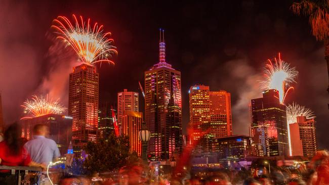 Melbourne City Council will spend $3.4 million on the New Year’s Eve event. Picture: Mark Stewart