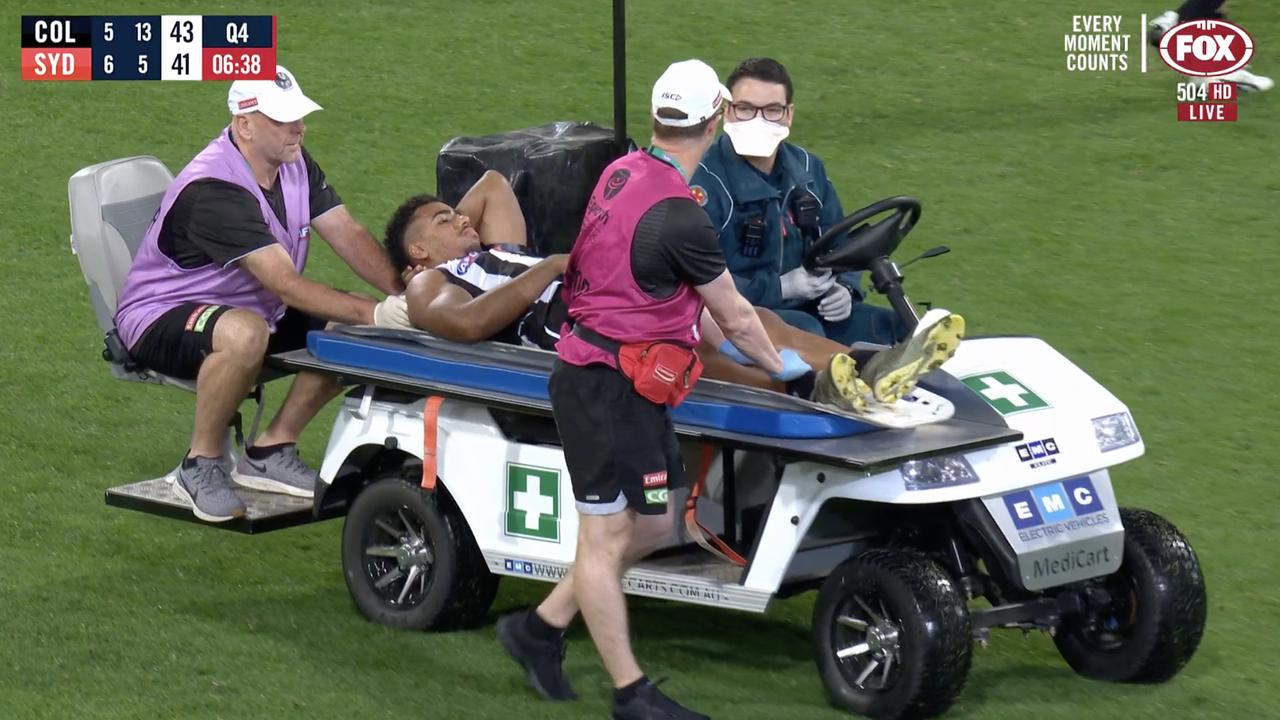Collingwood have suffered three injuries in their win over Sydney.