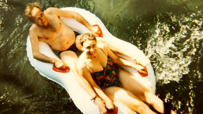 a photo of Bob and Sue on holiday in Bali in the late 90s