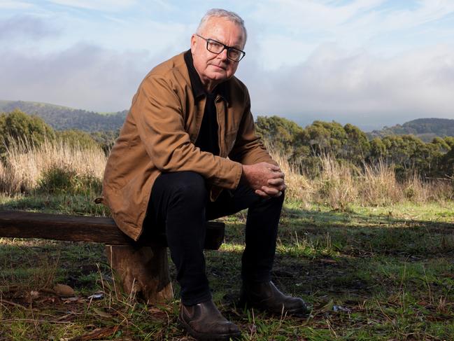 Playwright Andrew Bovell at his Willunga property. Picture Matt Turner.