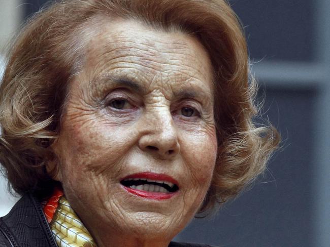 French billionaire ... L'Oreal heiress Liliane Bettencourt. Picture: AFP/Francois Guillot