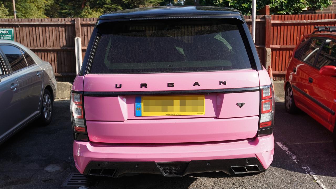 Katie Price’s pink Range Rover.