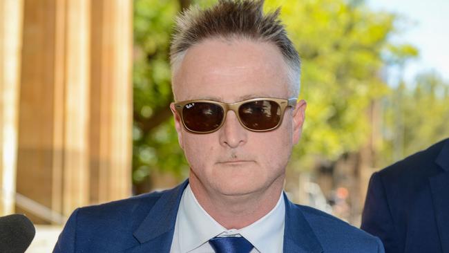 Cardiologist Andrew McGavigan leaves the Adelaide Magistrates Court in 2021 after pleading guilty to child exploitation offences. Picture: NCA NewsWire / Brenton Edwards