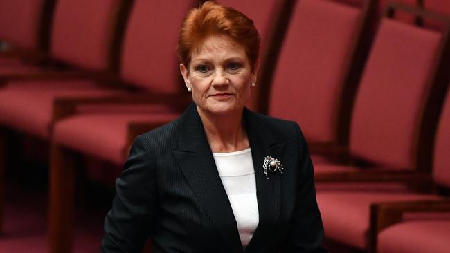 One Nation leader Senator Pauline Hanson. Picture: AAP