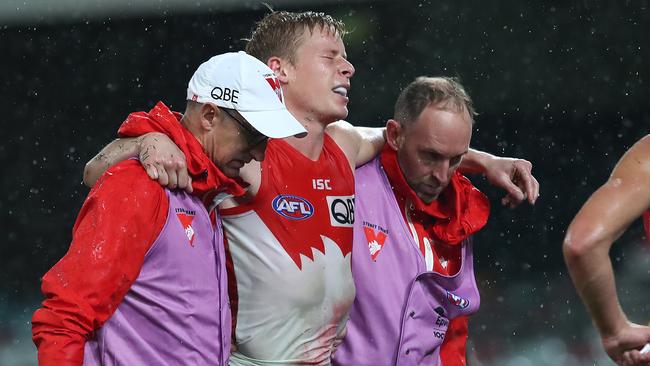 Isaac Heeney will miss the rest of the season. Picture: Getty