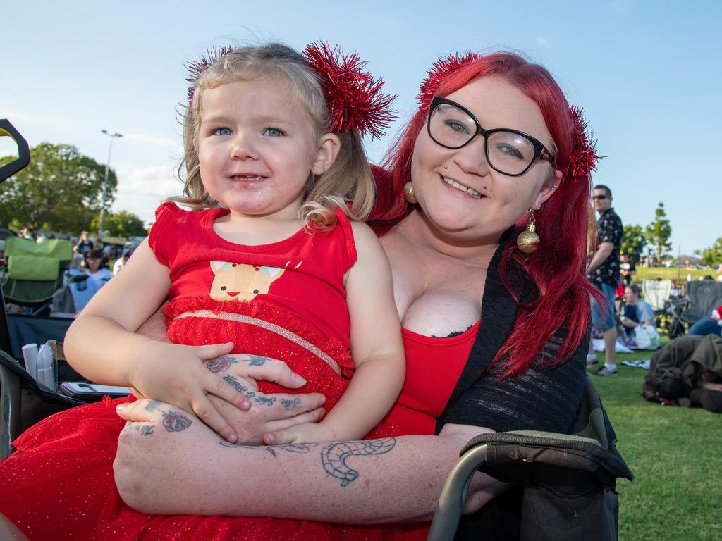 Tiffany and Paige Godwin-Smith. Triple M Mayoral Carols by Candlelight. December 11, 2022 Picture: Bev Lacey