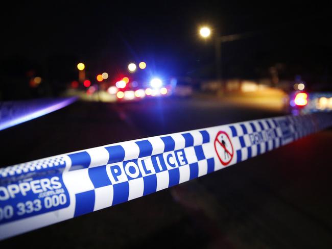 Emergency services pictured at a police shooting in Upper Mt Gravatt, Brisbane 5th of August 2020.  (Image/Josh Woning)