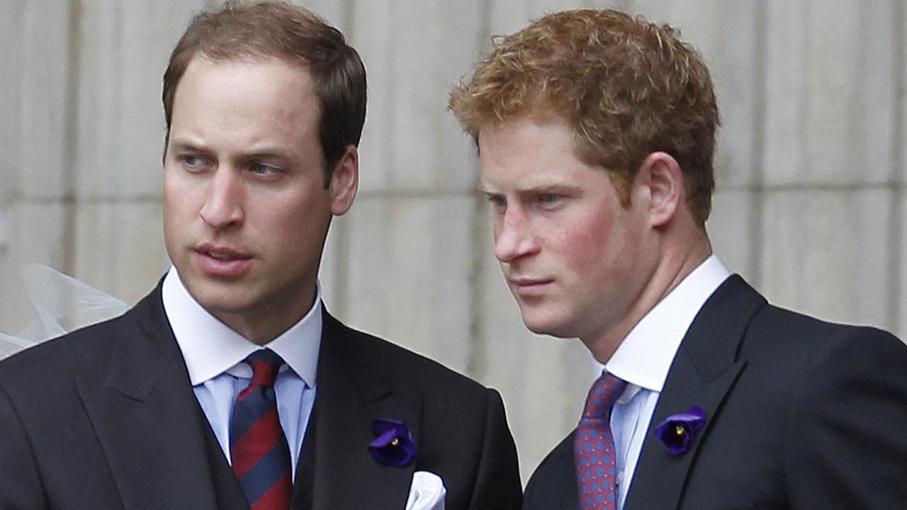 Prince Harry and Prince William have ‘opened communication channels’. Picture: AFP