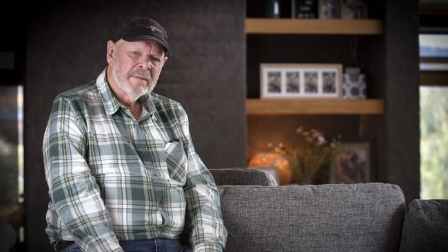 Dennis Page of Bruny Island who is waiting for cancer treatment. Picture: Chris Kidd