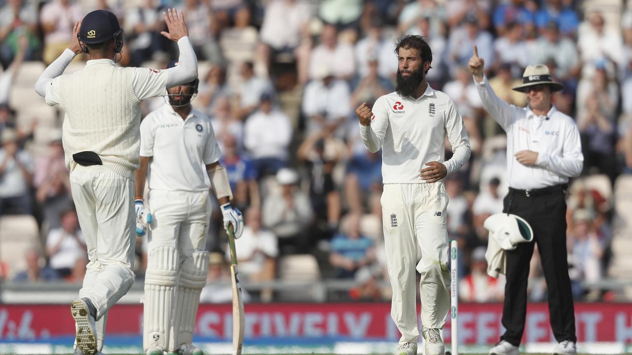 Moeen Ali is making the most of his Test re-call to face India, scoring 40 runs before claiming a five-wicket haul on day two.