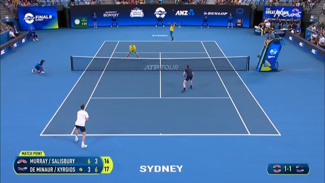 Nick Kyrgios and Alex De Minaur pull of incredible doubles win in ATP Cup