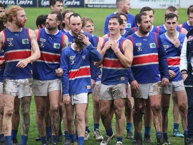 Bunyip walks off the ground during the season in the West Gippsland league. Picture: Joanne Bertone Dijkstra