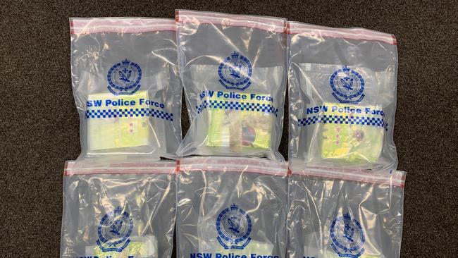 Police allege the drugs found have a street value of close to $6 million. Picture: NSW Police