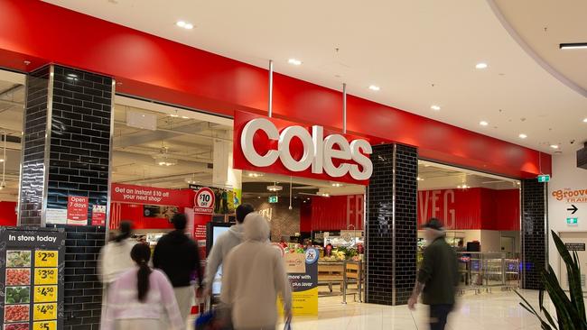 Coles in Cranbourne Park Shopping Centre.