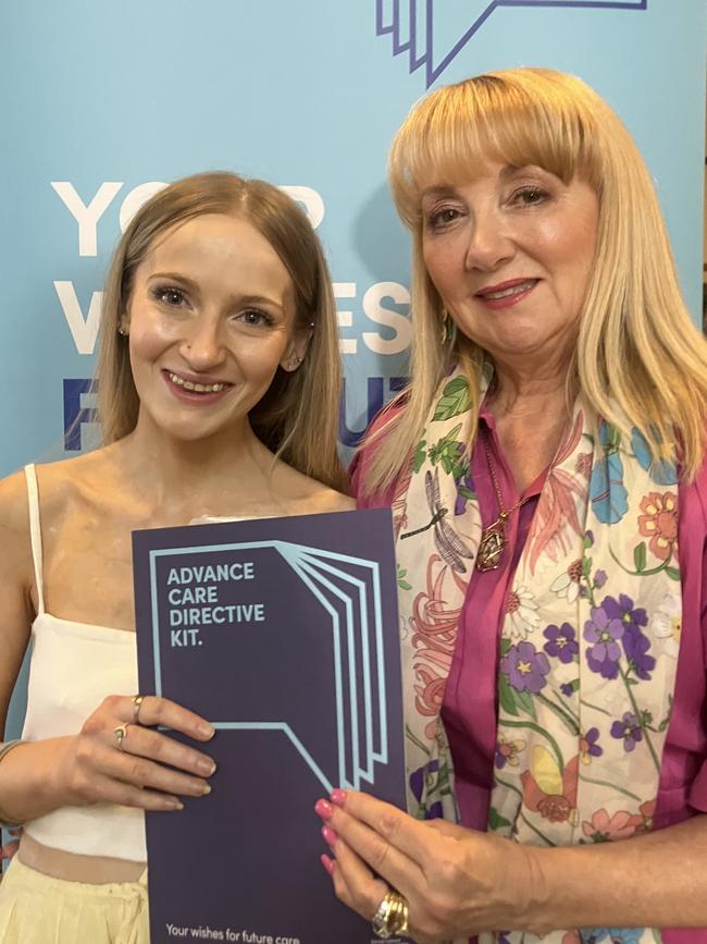 Annaliese Holland, 25, with mother Armanda Holland. Picture Brad Crouch