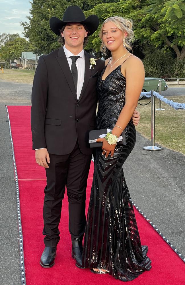 Lachlan Boully and Makayla Elliot at the Victory College formal on Friday June 21, 2024.