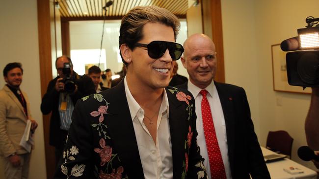 Following the cancellation of his deal Mr Yiannopoulos self-published the book but reportedly sold just 200,000 copies. Picture: Gary Ramage