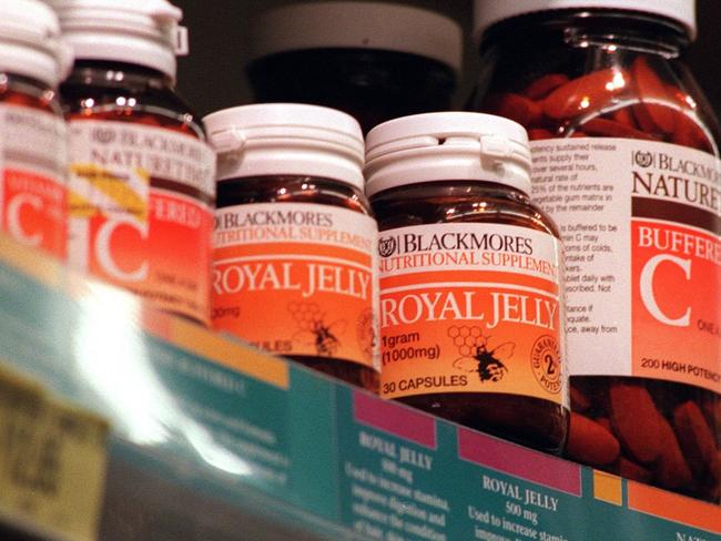 Blackmores Royal Jelly tablets on sale in Merrylands Chemist 05/06/97 on same day Westmead Coroner recommended their withdrawal following inquest into 31/12/95 death of asthmatic Hardaker. /vitamins