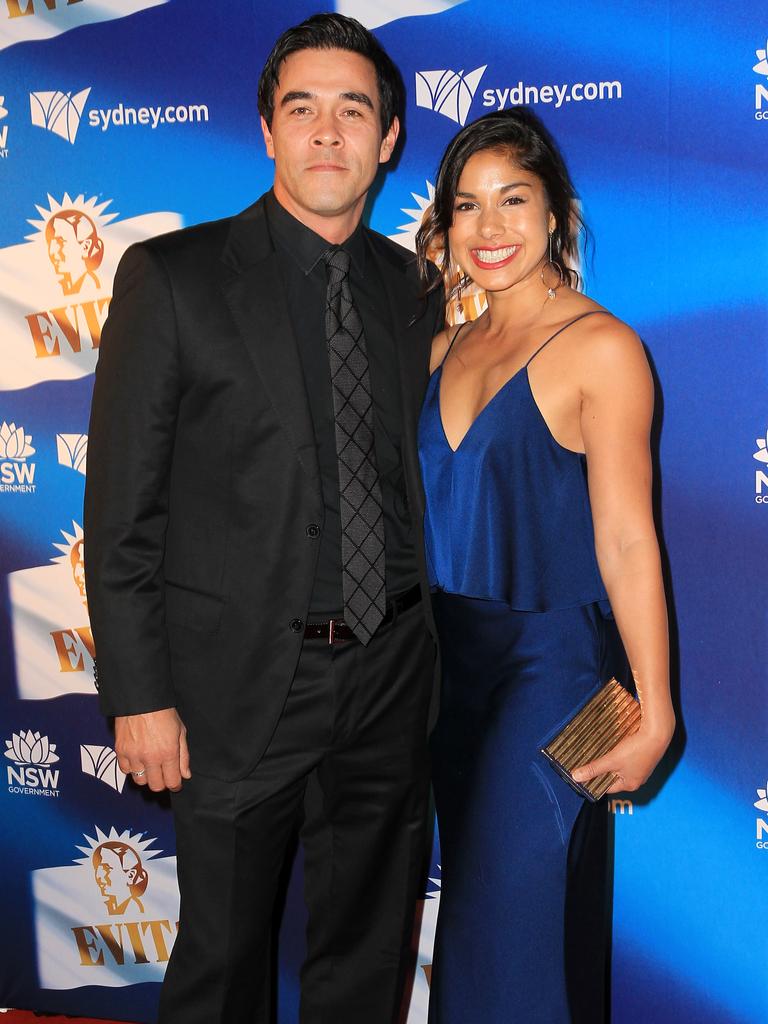 James Stewart and Sarah Roberts at the Evita Opening Night held at the Sydney Opera House. Picture: Christian Gilles