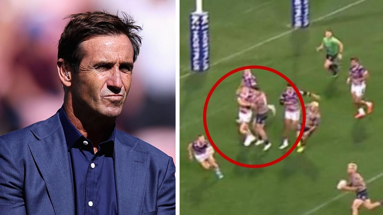 Andrew Johns was left worried. Photo: Getty Images and Fox Sports