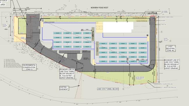 A site plan of the complex.