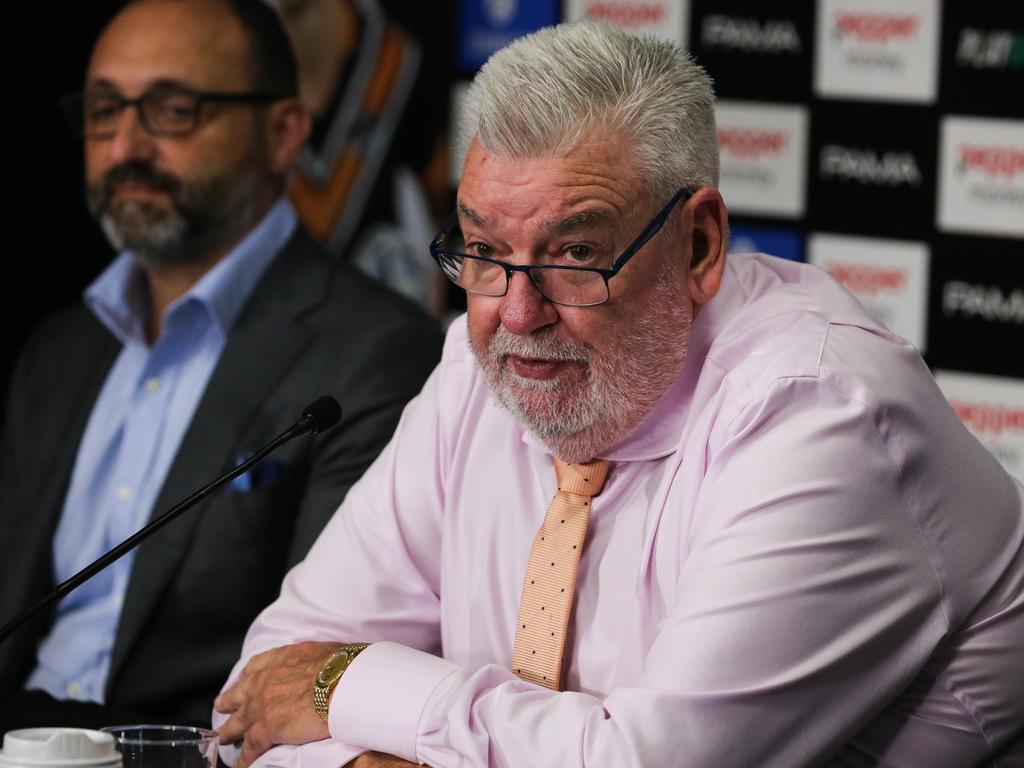 Tigers CEO Shane Richardson is adamant the Holman Barnes Group drama has nothing to do with the Wests Tigers. Picture: NewsWire