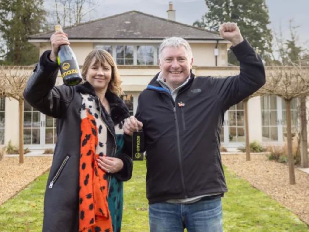 Couple win $5.7m Omaze home in Somerset, England | news.com.au ...