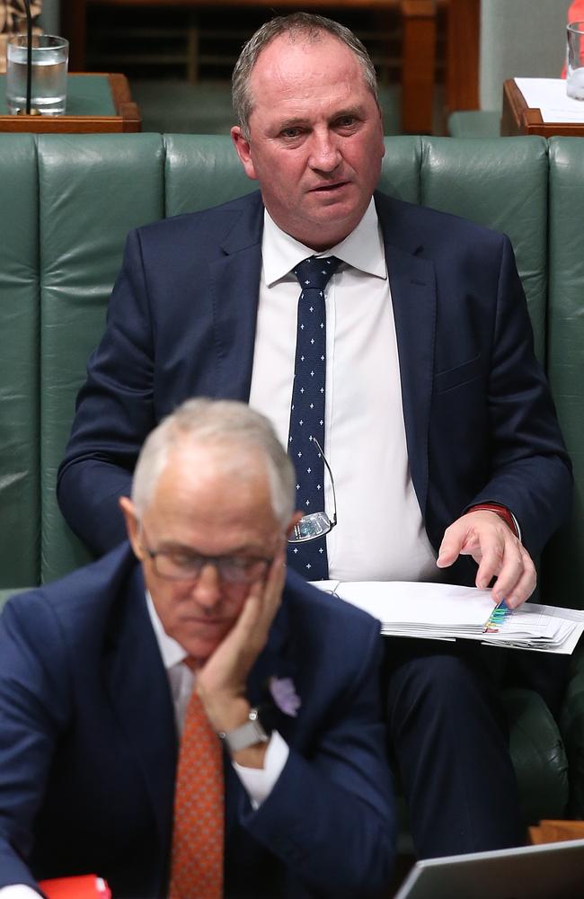 The Barnaby Joyce affair has compounded Prime Minister Malcolm Turnbull’s headaches. Picture: Kym Smith