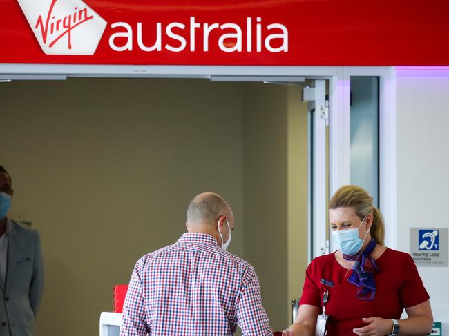 Virgin Australia has slashed at least 10 flights that were either due to land or depart Melbourne on Thursday. Picture: NCA NewsWire / Gaye Gerard