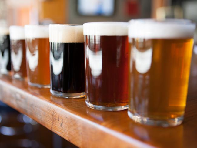 A sampling of eight beers from a pub's brews.photo istockescape 3 april 2022savvy