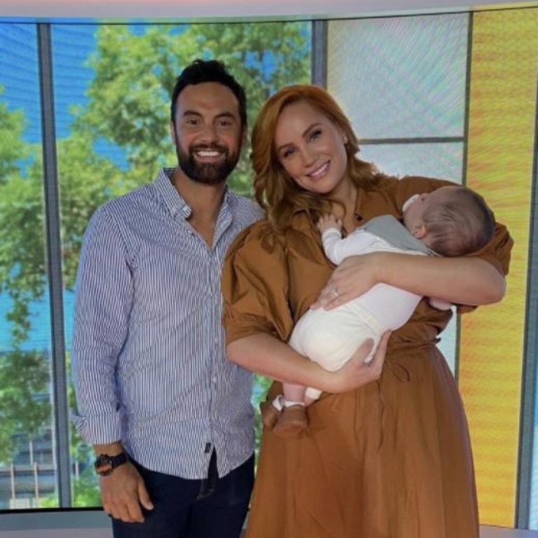 Jules and Cam welcomed son Oliver in October 2020. Picture: Instagram/julesrobinson82